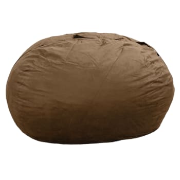 Pouf gigante microsuede cioccolato 140 cm