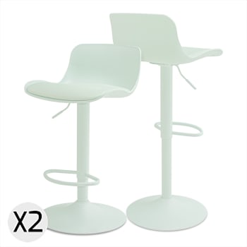 HOMCOM Set 2 Sgabelli da Bar di Design Girevoli con Altezza Regolabile, Rivestimento Effetto Velluto, 51.5x48x83-104cm, Grigio Scuro e Nero | Leroy Merlin