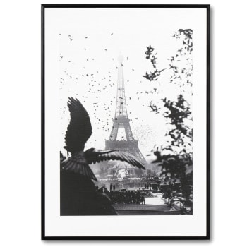 URBAN2 - Cuadro fotografía calles de paris blanco y negro 70 x 50
