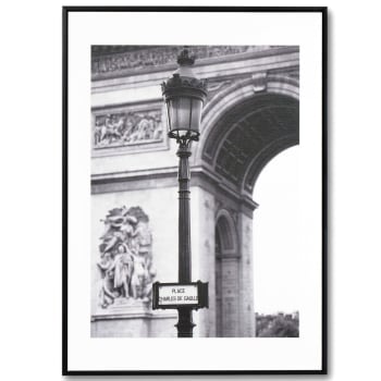 URBAN1 - Cuadro fotografía calles de paris blanco y negro 70x50