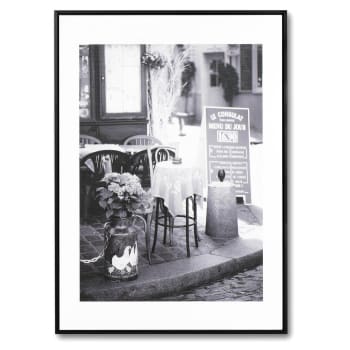 URBAN3 - Cuadro fotografía calles de paris en blanco y negro 70x50