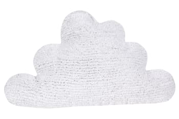 Cloud - Kinderkissen, waschbarer Baumwollbezug 30x50 cm - Weiß
