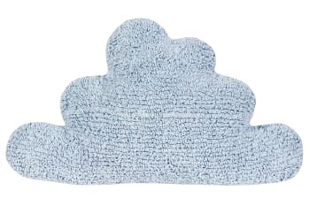 Cloud - Kinderkissen, waschbarer Baumwollbezug 30x50 cm - Blau
