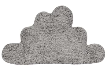 Cloud - Kinderkissen, waschbarer Baumwollbezug 30x50 cm - Grau