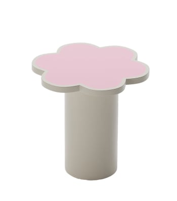 FLORA - Table d’appoint fleur coloris rose