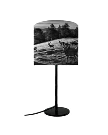 Winter - Lampe de Table  Cerf en Plaine D: 20 x H: 42