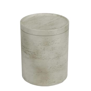 CITRON - Table d'appoint cylindrique moderne en ciment