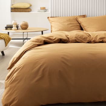 TOUT DOUX - Parure de lit en coton ambre 240x220 Made in France