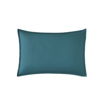 PREMIÈRE - Taie d'oreiller en percale de coton bleu 50x70