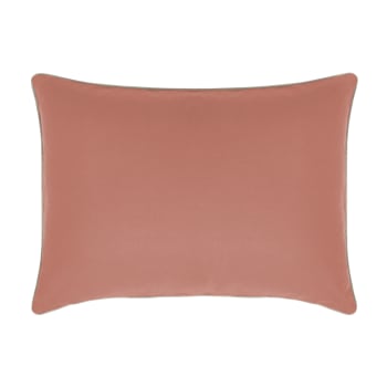 Aurore - Taie d'oreiller unie en coton terracotta 50x70