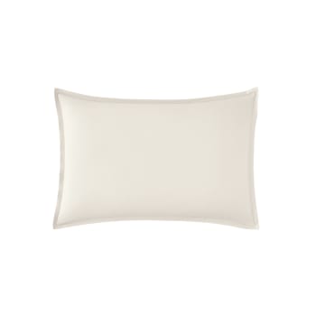 PREMIÈRE - Taie d'oreiller en percale de coton meringue 50x70