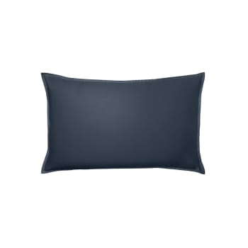 PALAZZO - Taie d'oreiller en satin de coton bleu nuit 50x75