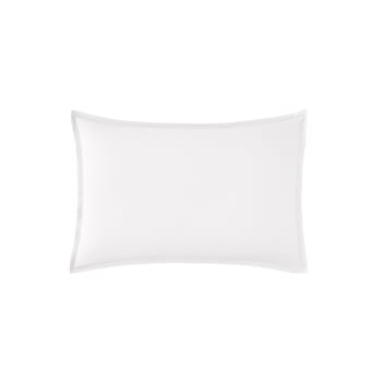 PREMIÈRE - Taie d'oreiller en percale de coton blanc 50x70
