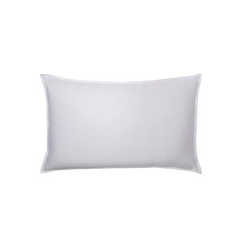 PALAZZO - Taie d'oreiller en satin de coton blanc 50x75