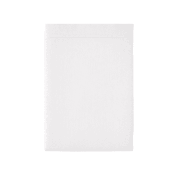 PREMIÈRE - Drap plat en percale de coton blanc 240x300
