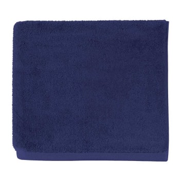 ESSENTIEL - Drap de bain en coton bio bleu 100x160
