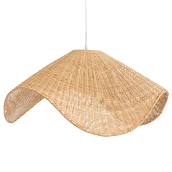 Else - Lámpara de techo ratán natural 28 cm x 60 cm