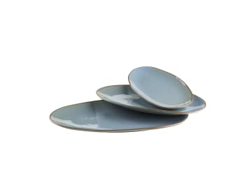NOTTINGHAM - 3-teiliges Plattenset aus Keramik