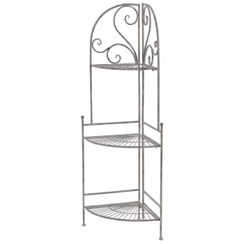 DanDiBo Scaffale a forma di barca in legno anticato, 118 cm