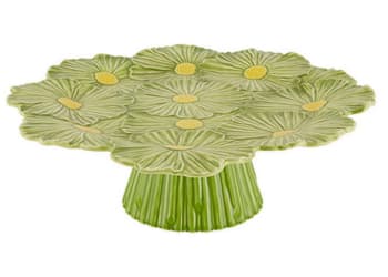 Maria flor - Tortenplatte Keramik grün