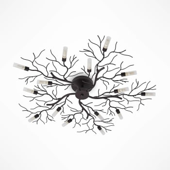 Lampada da esterno industriale da terra marrone ruggine 30 cm IP44