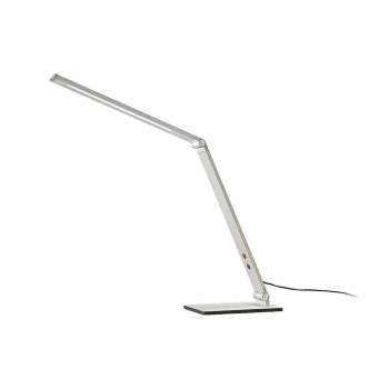 Lámpara de mesa led de aluminio gris