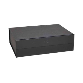 HAKO - Boîte de rangement noir en carton H15x45x33cm