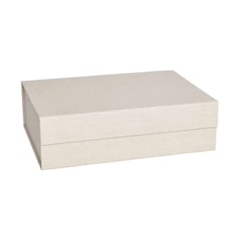 HAKO - Boîte de rangement marron en carton H15x45x33cm