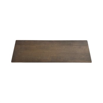 Hevali - Barre de sécurité pour lit marron en bois H35x67x35cm