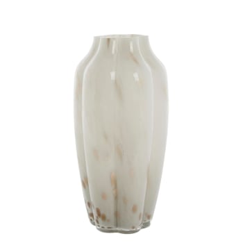 Vase en céramique blanc H18