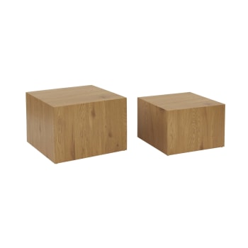 Cube en bois : objet déco design et naturel pour une assise, une table  basse ou un guéridon en bois. Bois flotté - Hydile