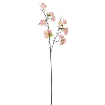 Tige de fleurs de cerisier artificielles roses H100