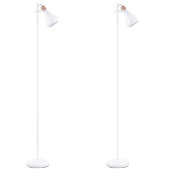 CORTODI - 2er Set Stehlampen im skandinavischen Stil, Weiß