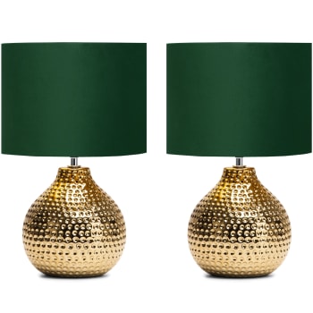 NIPER - 2er Set elegante Tischlampen, Gold