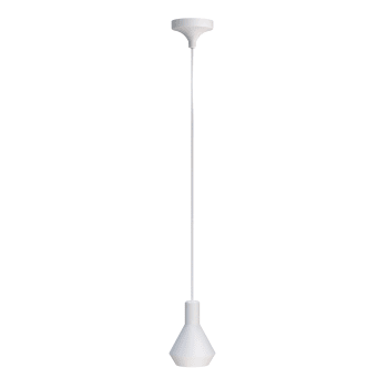 LUA - Lampe à suspension blanche lumière concentrique L14cm