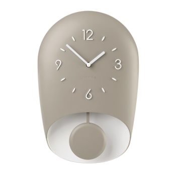 Bell - Horloge avec pendule en acrylique gris