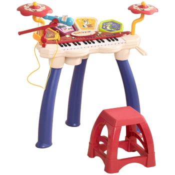 Piano electrónico infantil 74 x 32.2 x 71 cm multicolor