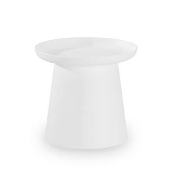 MURANO - Table d’appoint ronde en polypropylène 50cm diam blanc