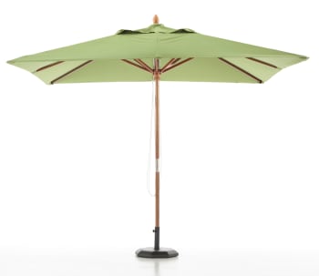 HABANA - Parasol en bois carré 3x3 vert