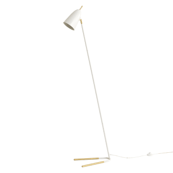 Pat - Lámpara de pie metal blanco 160 cm x 50 cm