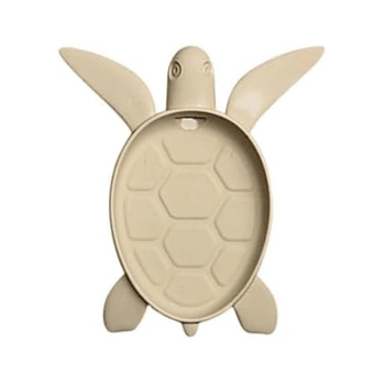 Porte savon save turtle plastique beige