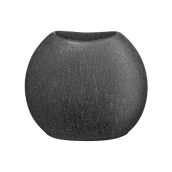 Vase h15cm céramique noir