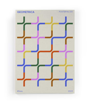 GEOMETRICA - Toile 60x40 impression Géométrique