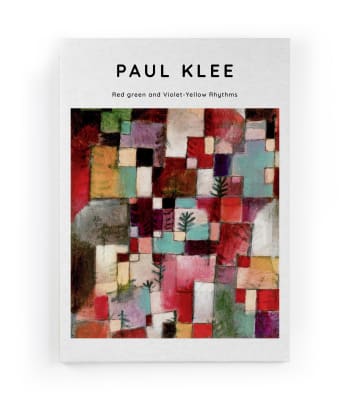 PAUL KLEE - Lienzo 60x40 impresión paul klee rojo y verde