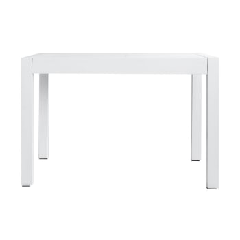 Lane - Mesa de comedor dm blanco 76,5 cm x 120 cm