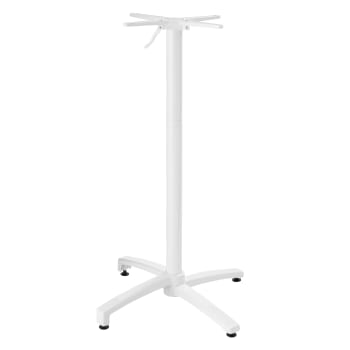 Klipo - Tischbein für Tisch mit Neigungssystem 108 cm aus weißem Aluminium