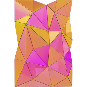 Prisma - Miroir prismes multicolore 120x80