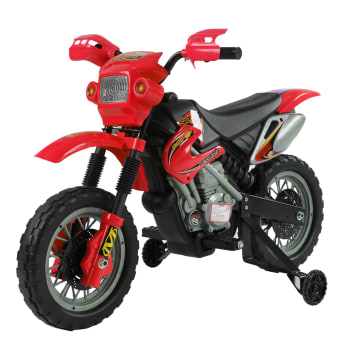 Moto eléctrica infantil 102 x 53 x 66 cm color rojo