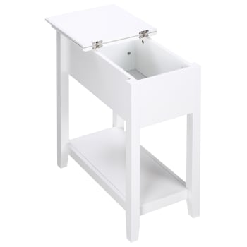 Mesa auxiliar blanco 60.5 x 32.5 x 70 cm