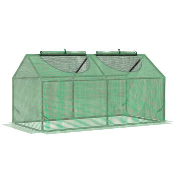 Invernadero de terraza color verde 120 x 60 x 60 cm